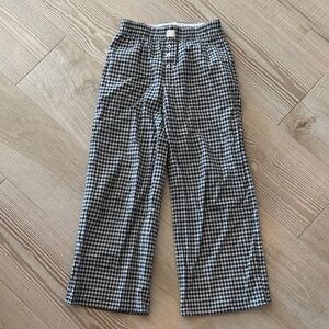 art class Black and White Checkered Kids Bottoms